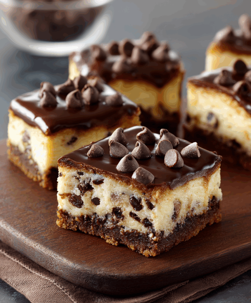 Chocolate Chip Cheesecake Bars