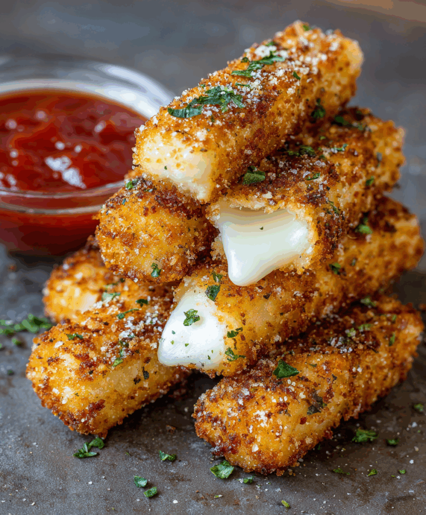 Golden Crunch Mozzarella Sticks: A Step-by-Step Guide to Perfectly Crispy Cheese Delight