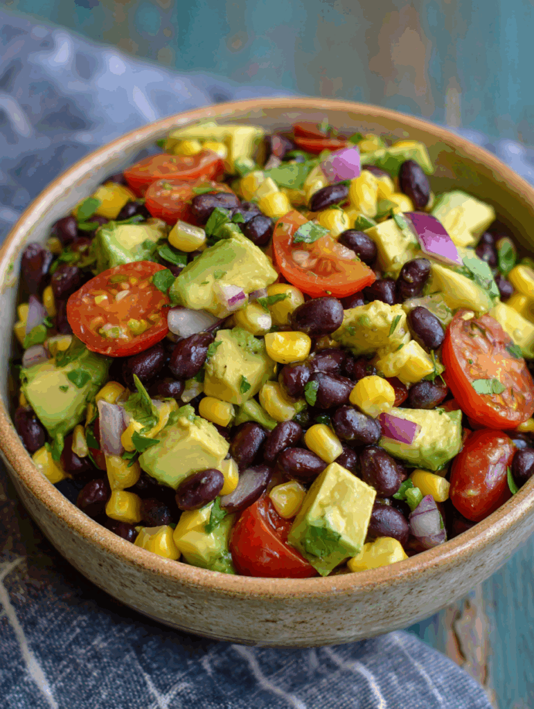 Black Bean Corn Avocado Salad Recipe