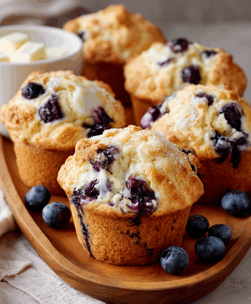 Blueberry Cream Cheese Muffins