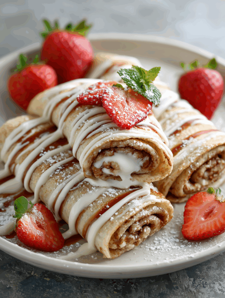 Cinnamon Roll Protein Crepes Recipe