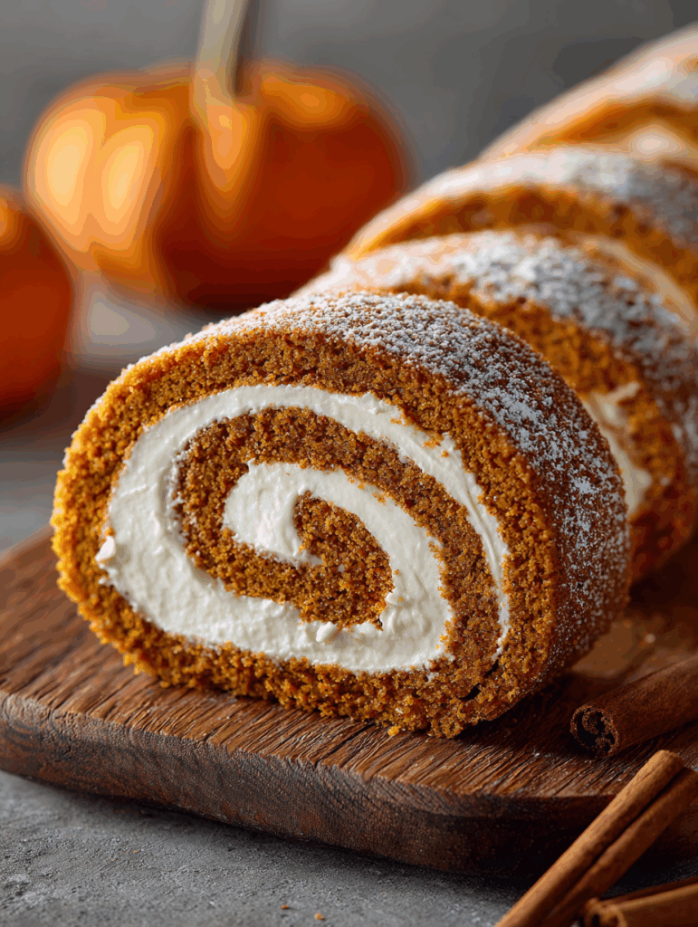 Classic Pumpkin Roll with Cream Cheese Filling Recipe