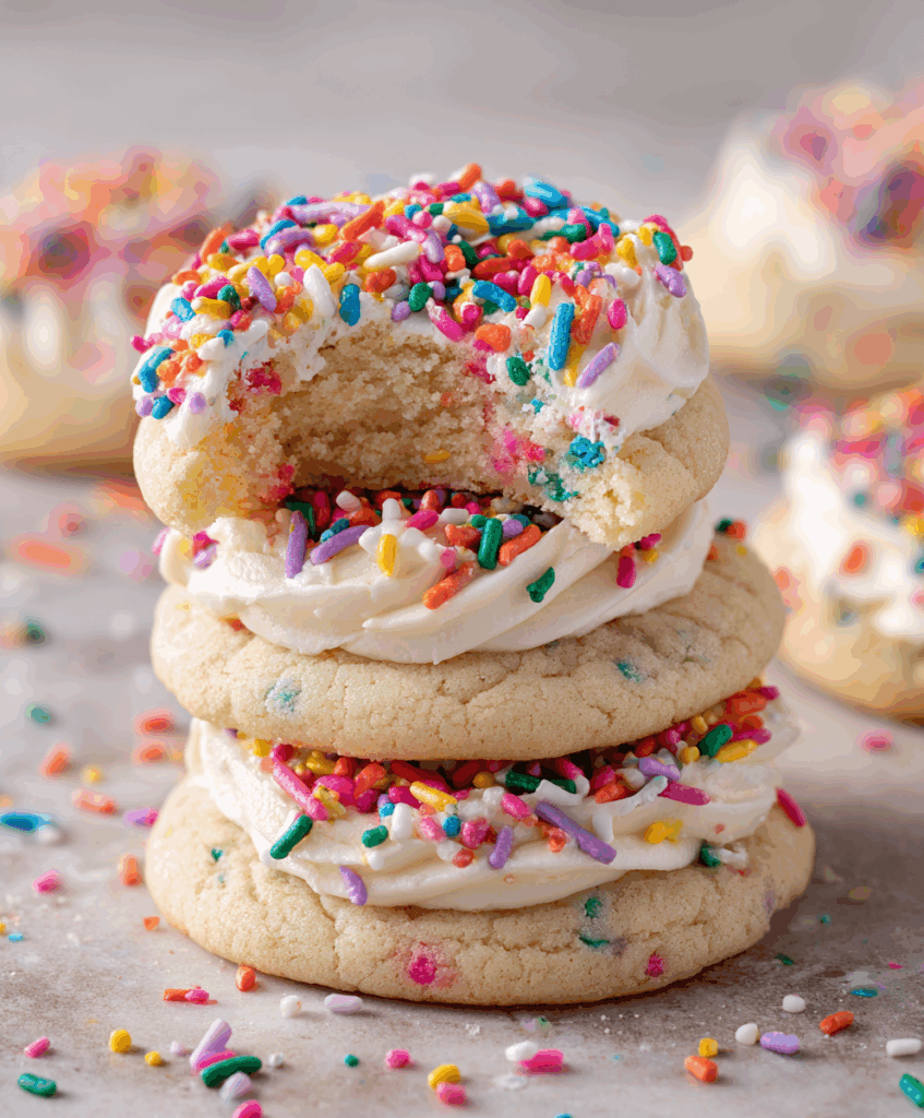 Crumbl Birthday Cake Cookies