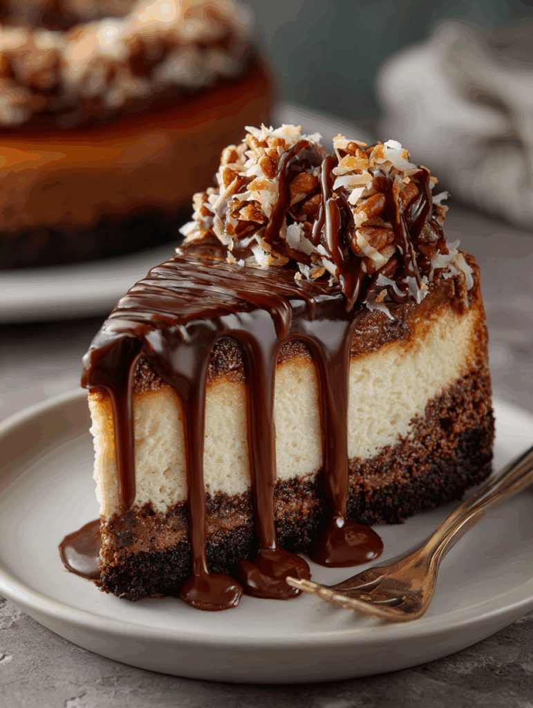 German Chocolate Cheesecake