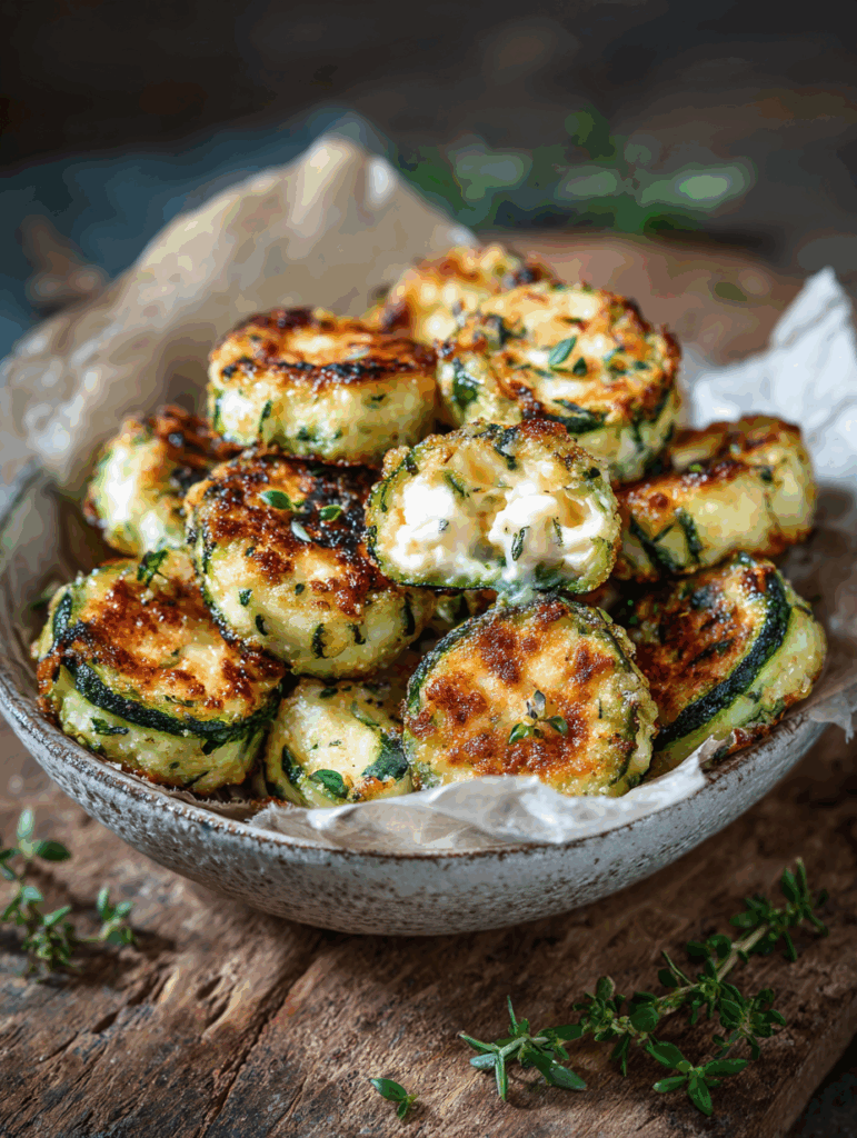 Knusprige Zucchini-Feta-Bällchen aus dem Ofen: Ein sommerlicher Snack mit Seele