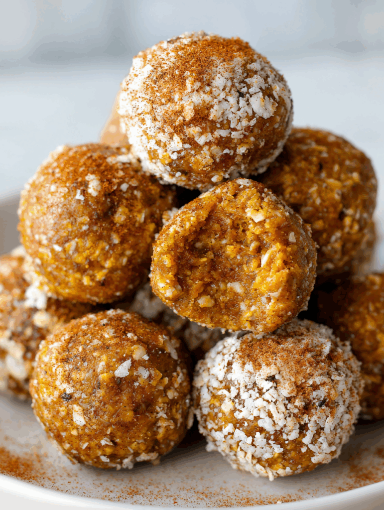 No-Bake Healthy Pumpkin Pie Energy Balls Recipe