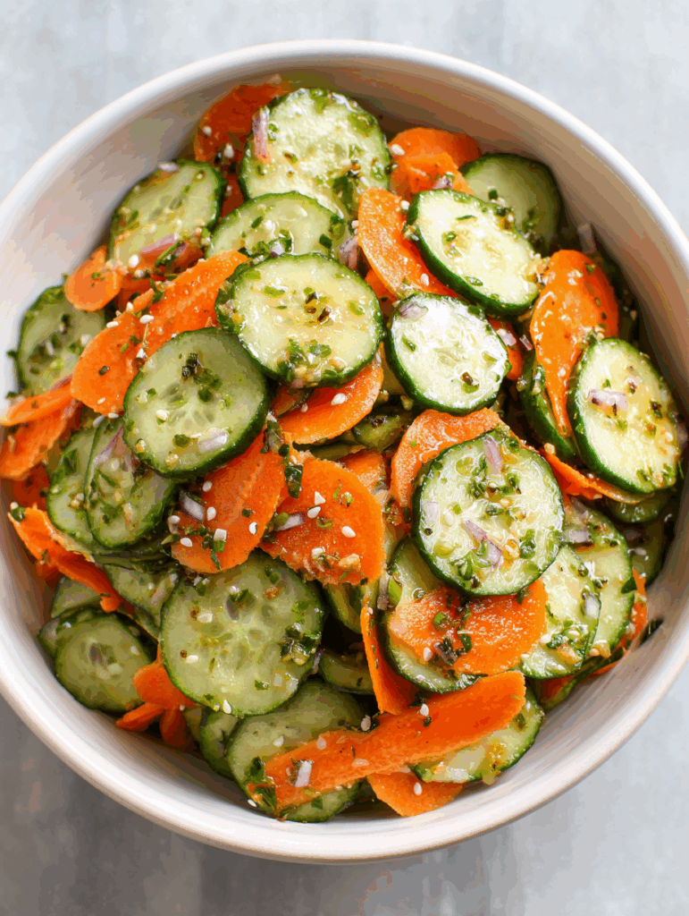 Refreshing Cucumber Carrot Salad