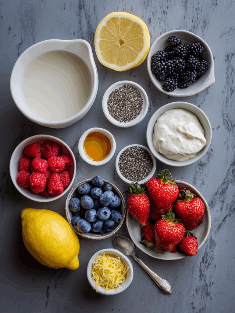 Lemon Cream Chia Pudding
