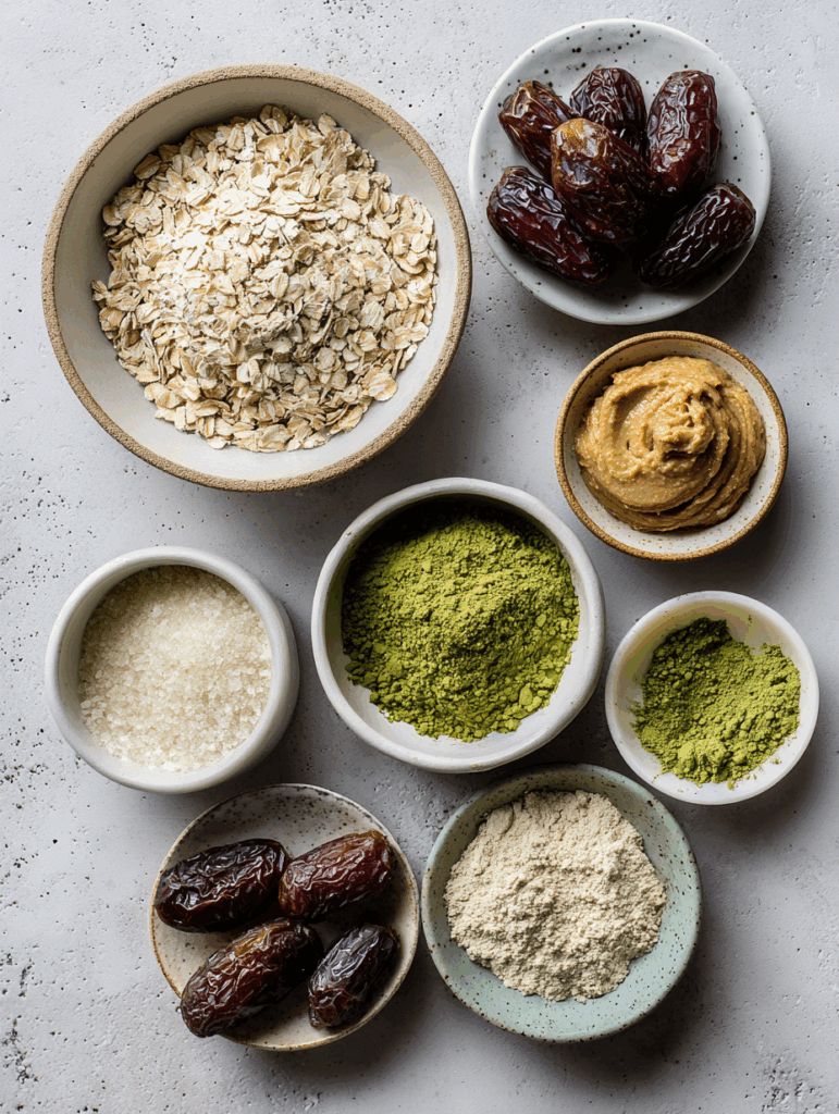 Matcha Cookie Protein Bites