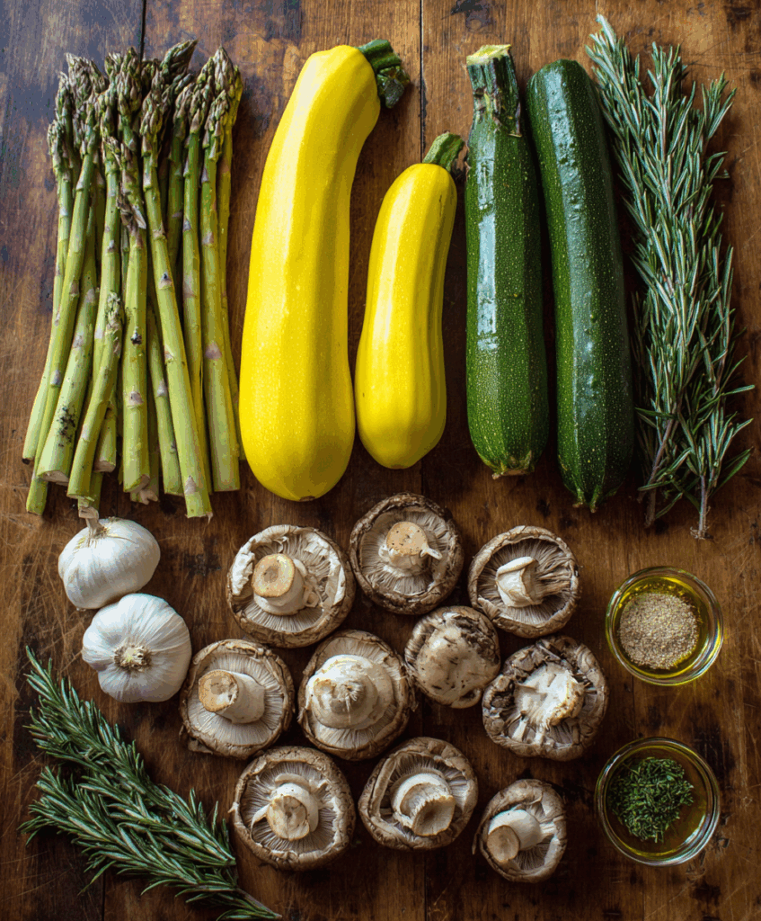 Flavorful Asparagus with Zucchini and Squash