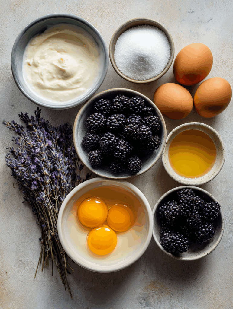 Lavender Blackberry Ice Cream