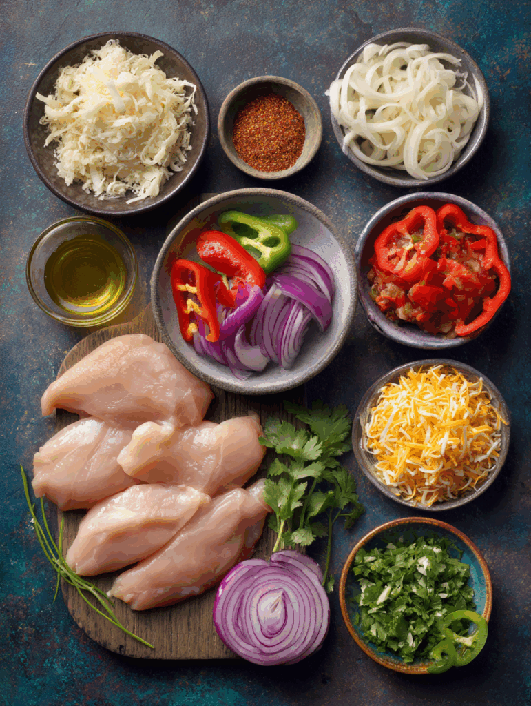 Cheesy Baked Fajita Chicken Recipe