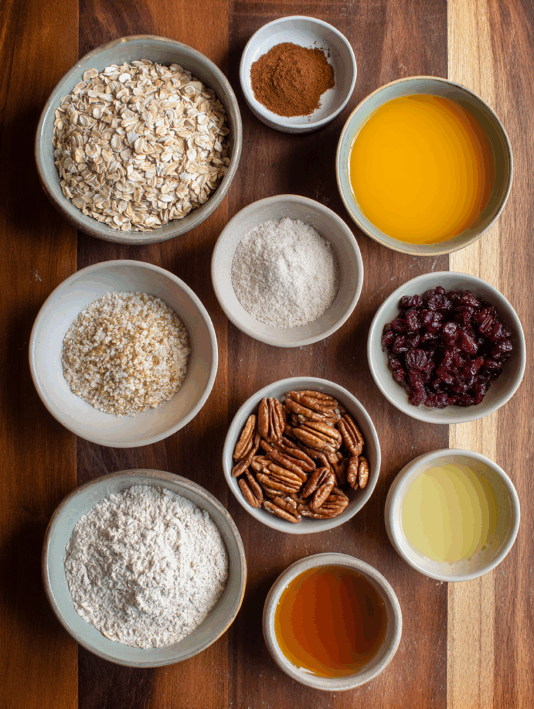 Cranberry, Orange & Pecan Oatmeal Bars Recipe
