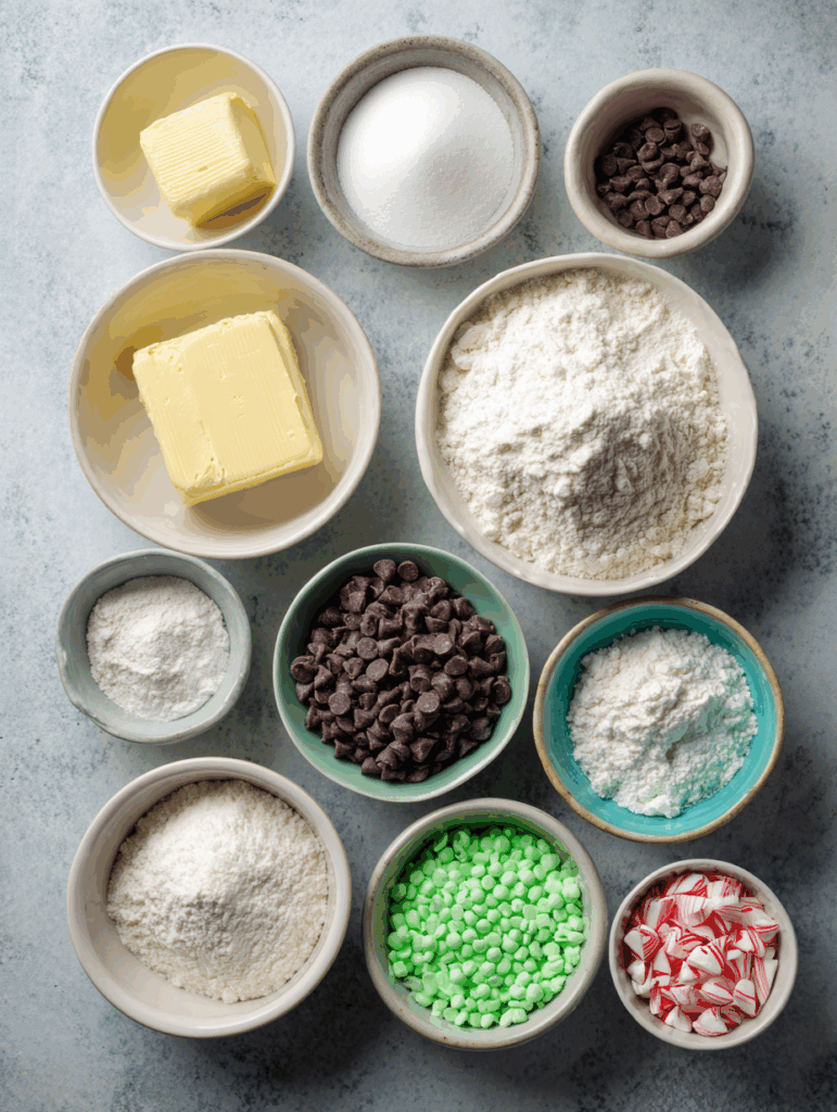 Mint Chocolate Chip Snowball Cookies Recipe