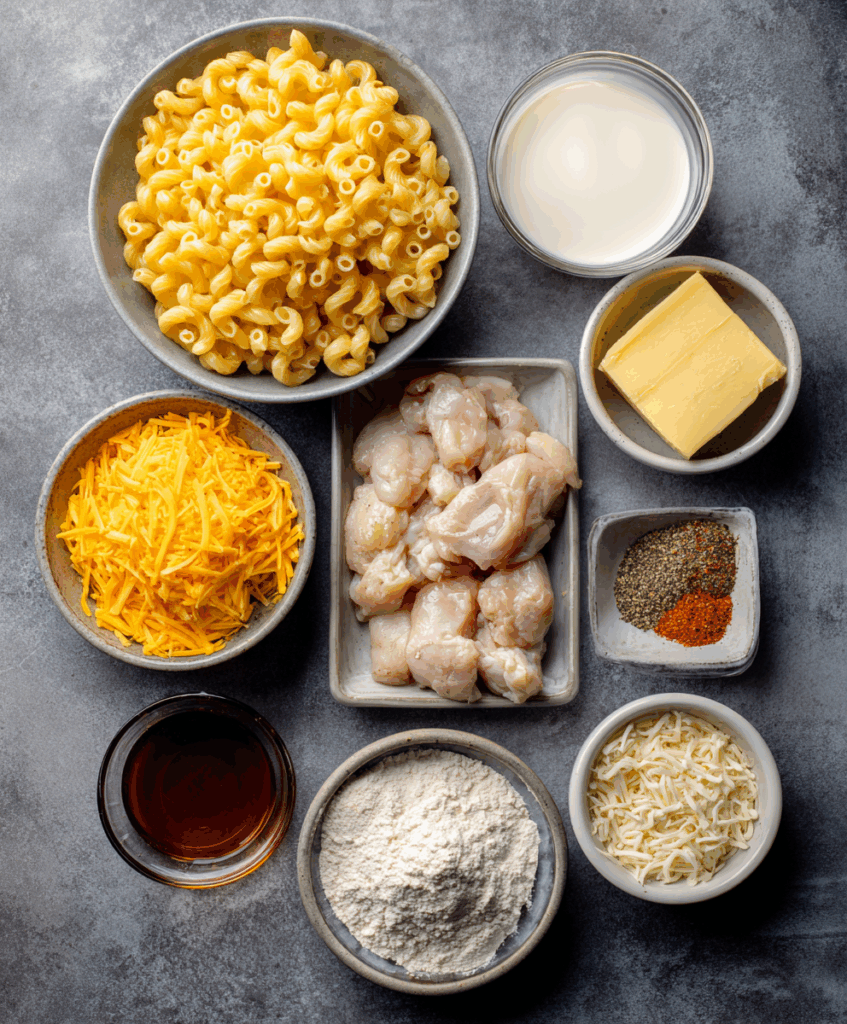 Creamy Honey Pepper Chicken Mac and Cheese Delight