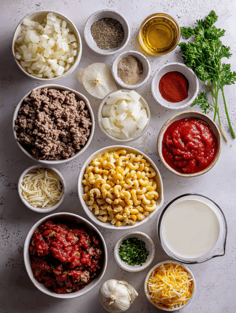 One-Pot Macaroni Cheeseburger Soup Recipe
