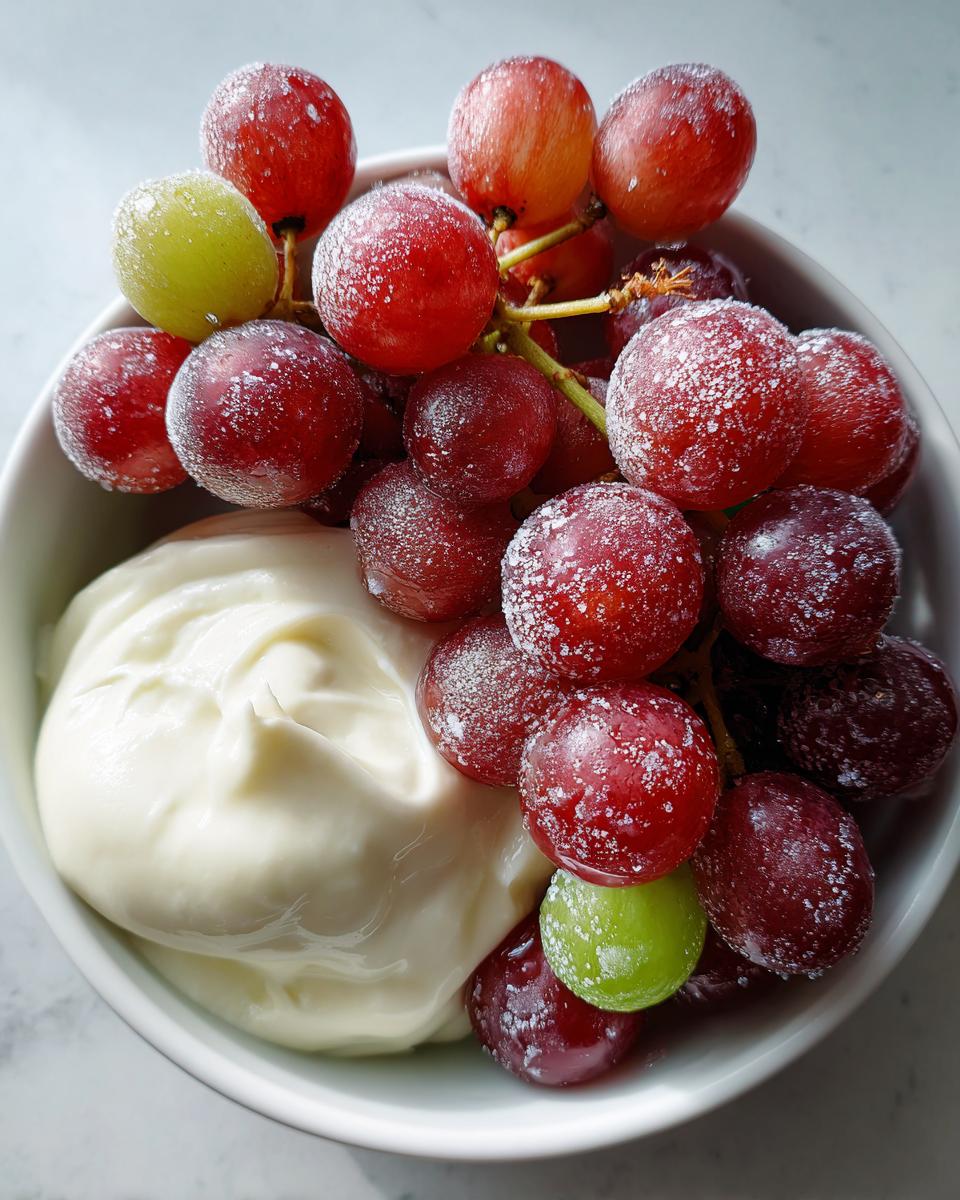 Frozen Grapes with Yogurt Dip - detail 1