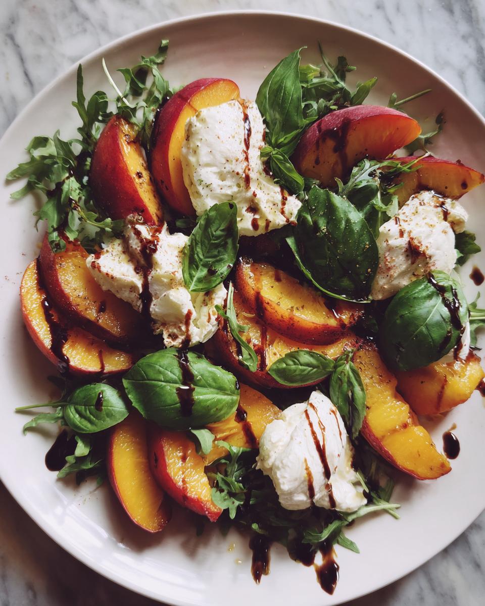 Peach and Burrata Salad - detail 1