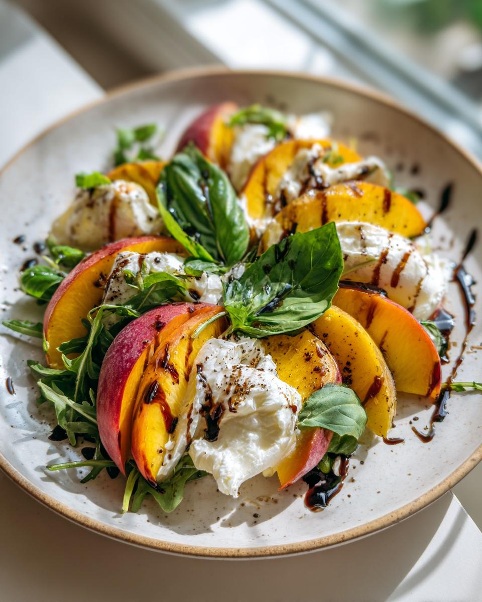 Peach and Burrata Salad - detail 2