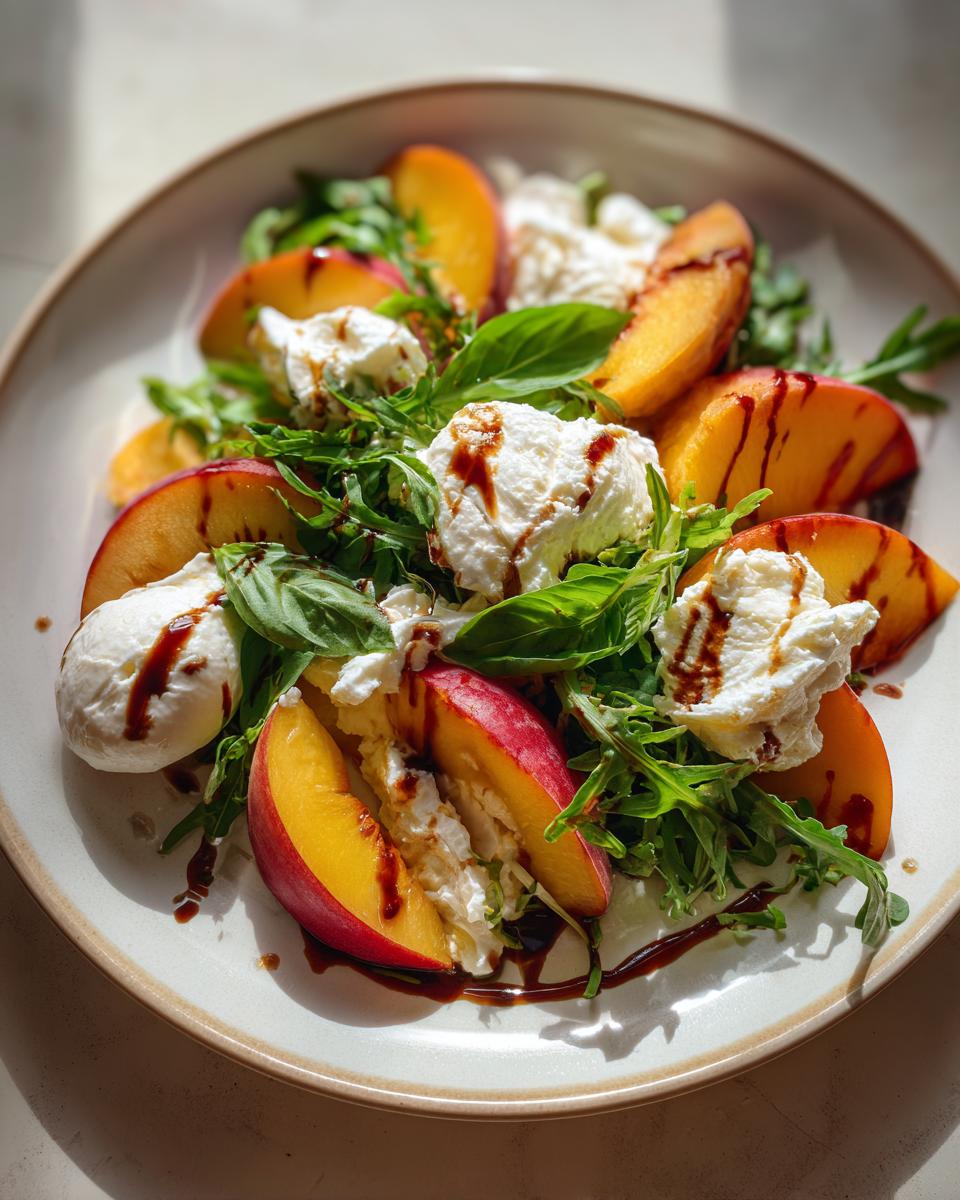 Peach and Burrata Salad - detail 3