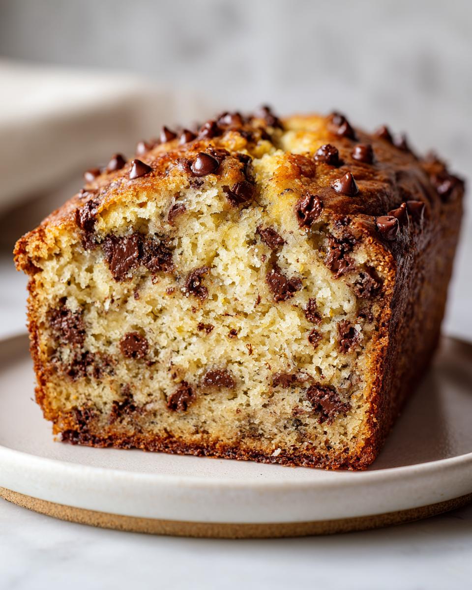 chocolate chip banana bread - detail 2