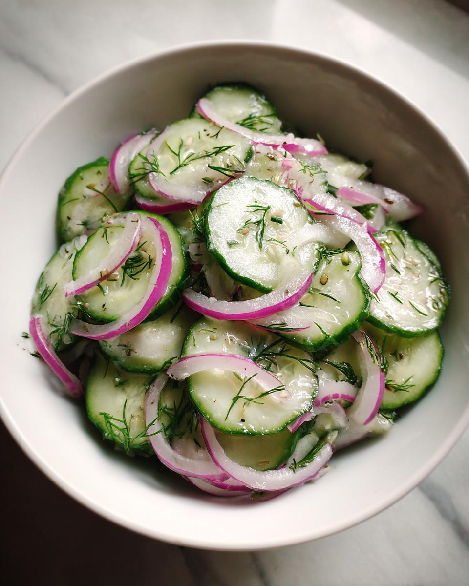 cucumber salad - detail 1