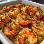 Baked Shrimp Scampi with Parmesan Breadcrumbs