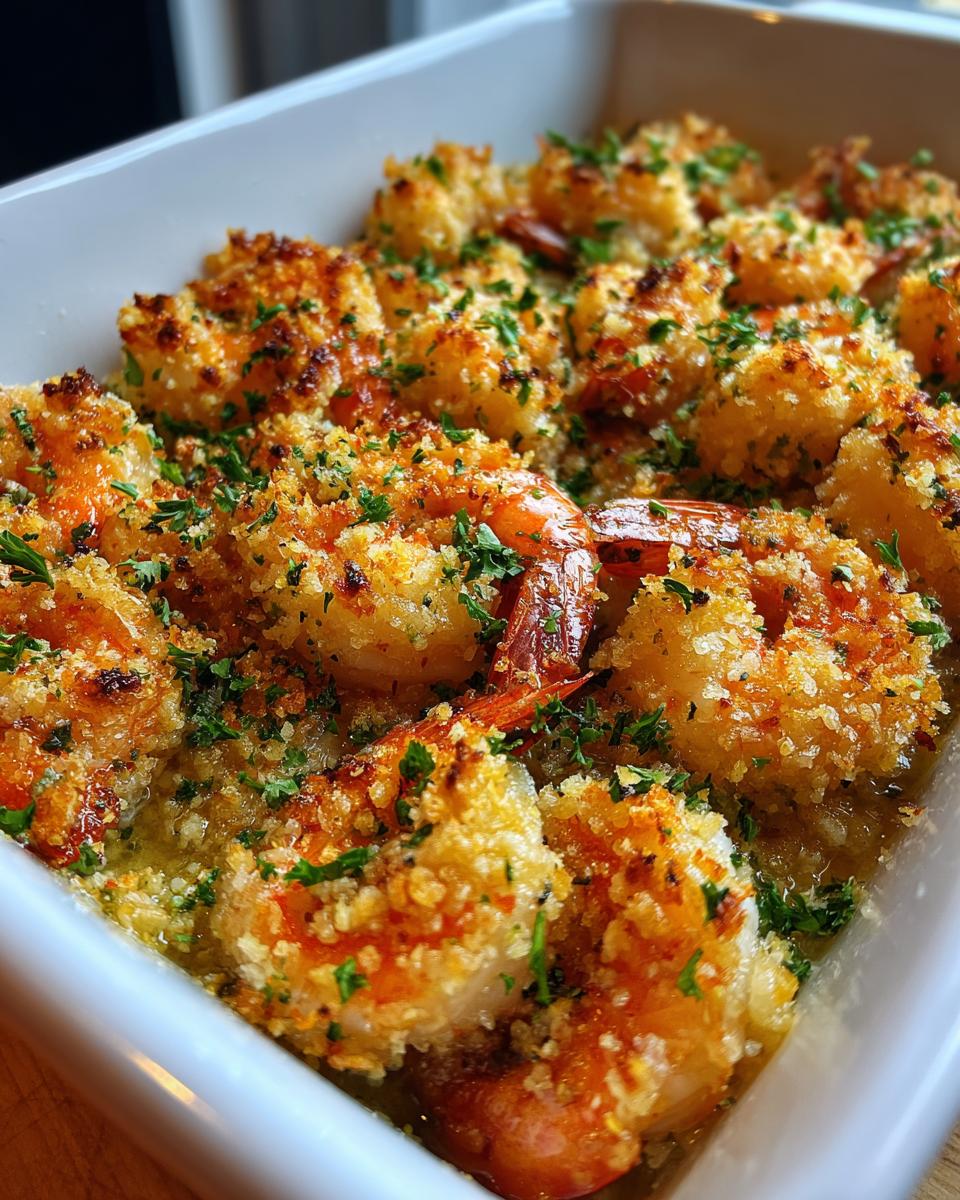 Baked Shrimp Scampi with Parmesan Breadcrumbs - detail 4