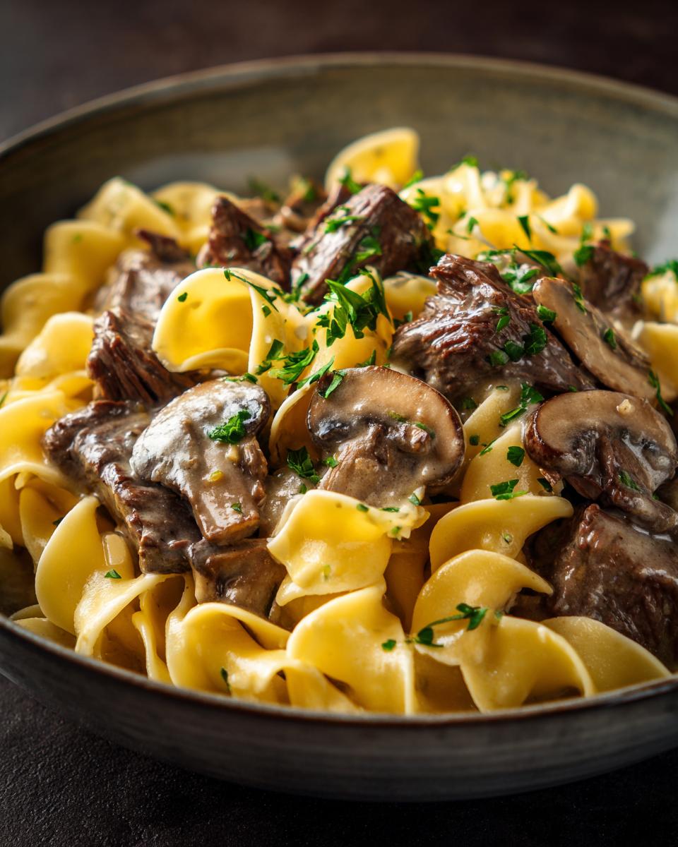 Beef Stroganoff - detail 2