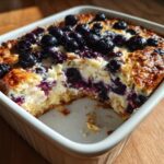 Blueberry Cheesecake Baked Oats