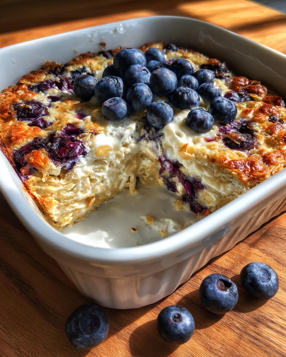 Blueberry Cheesecake Baked Oats - detail 3