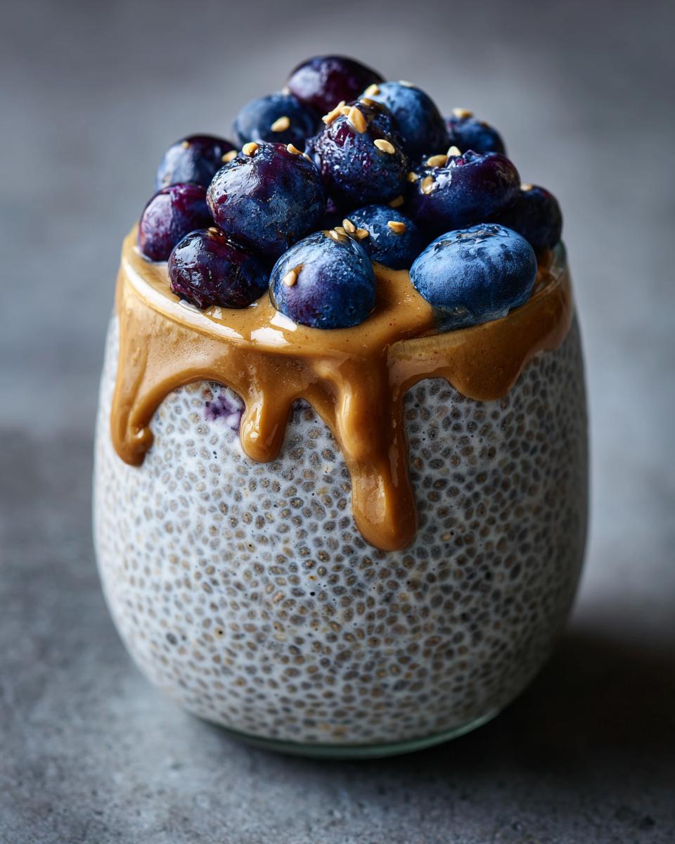 Blueberry Peanut Butter Chia Pudding - detail 1