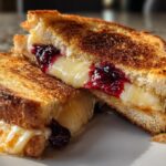 Brie & Blackberry Jam Grilled Cheese