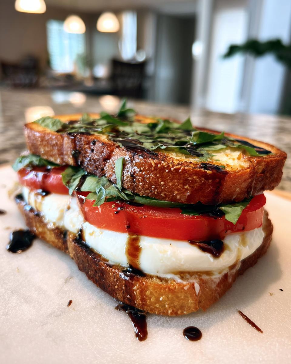 Caprese Sandwich with Fresh Mozzarella - detail 1
