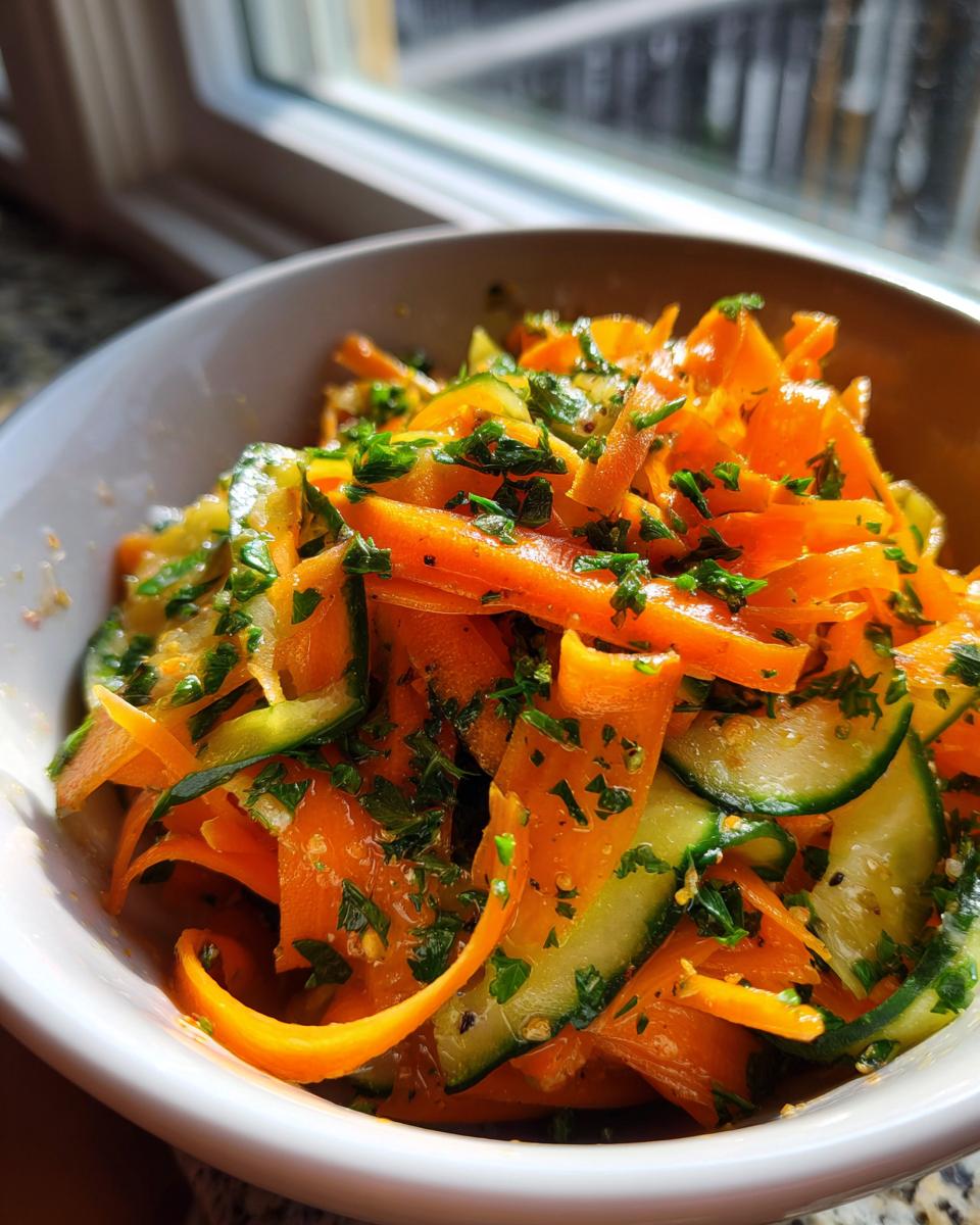 Carrot Cucumber Salad - detail 2