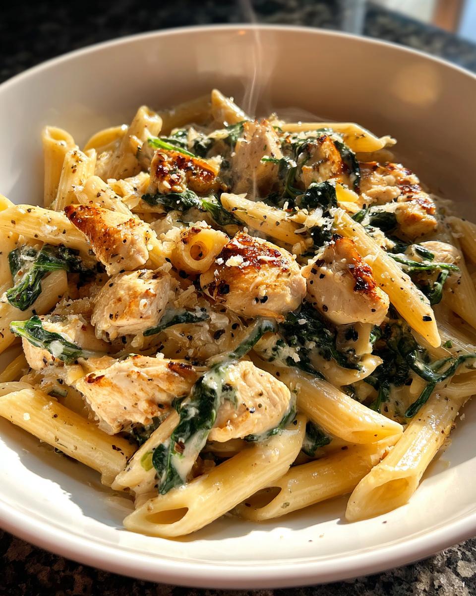 Chicken & Spinach Skillet Pasta - detail 1