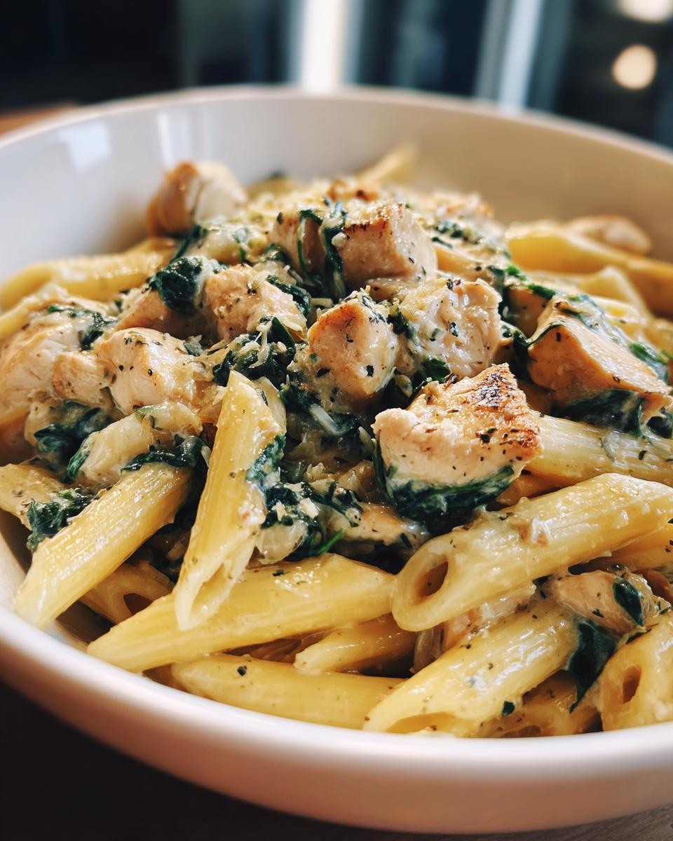 Chicken & Spinach Skillet Pasta - detail 2
