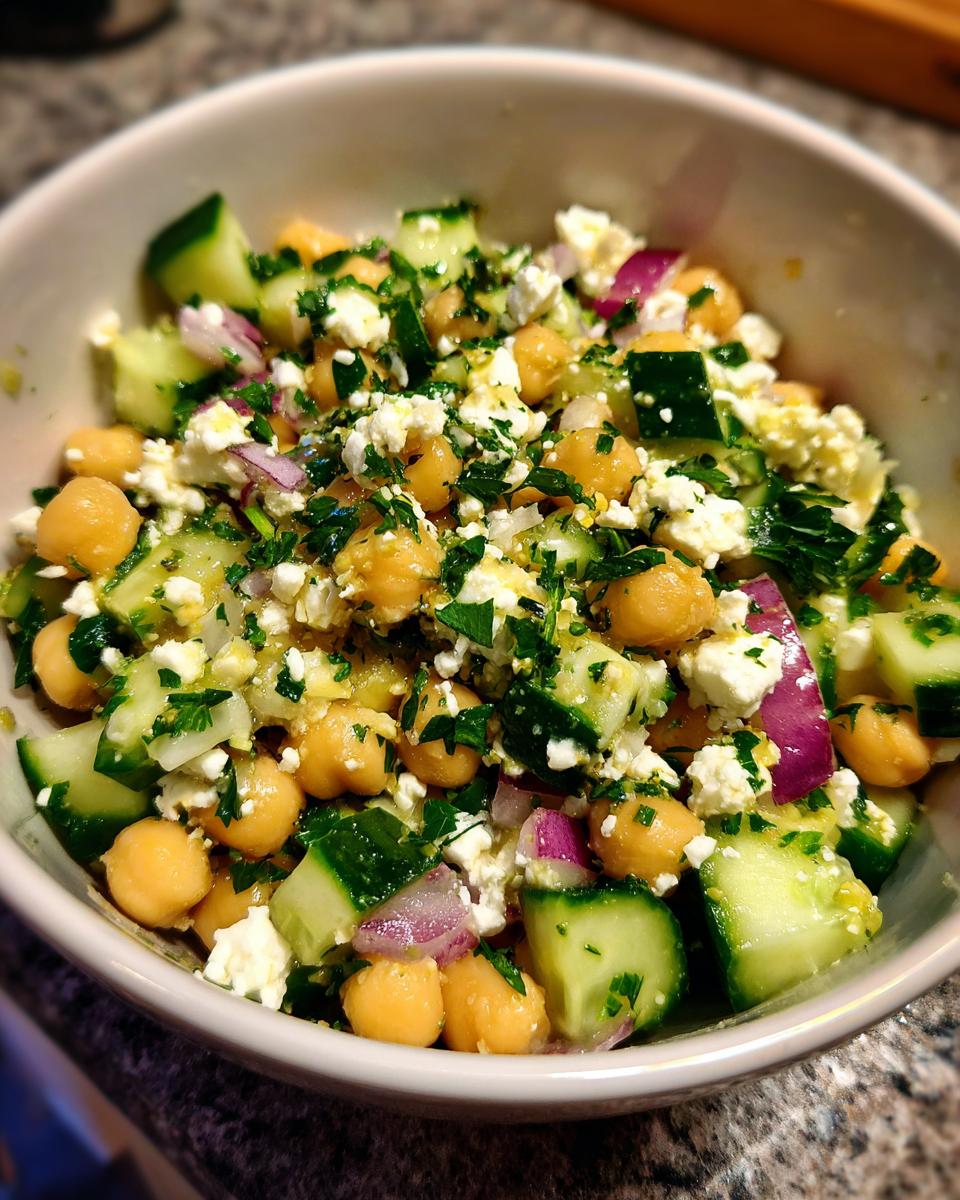 Chickpea Feta Salad - detail 1