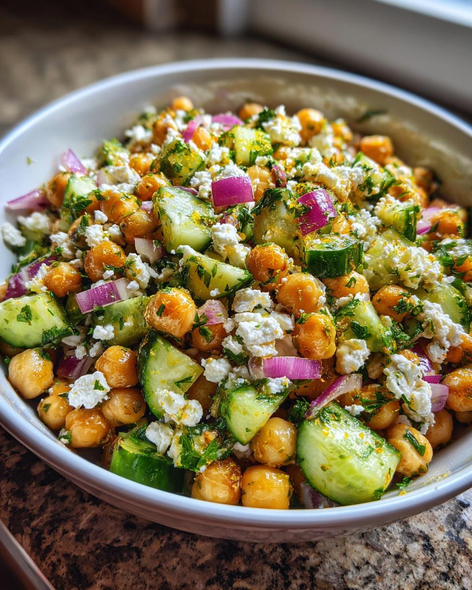 Chickpea Feta Salad - detail 2