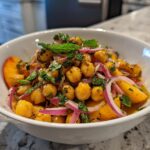 Chickpea Peach Salad