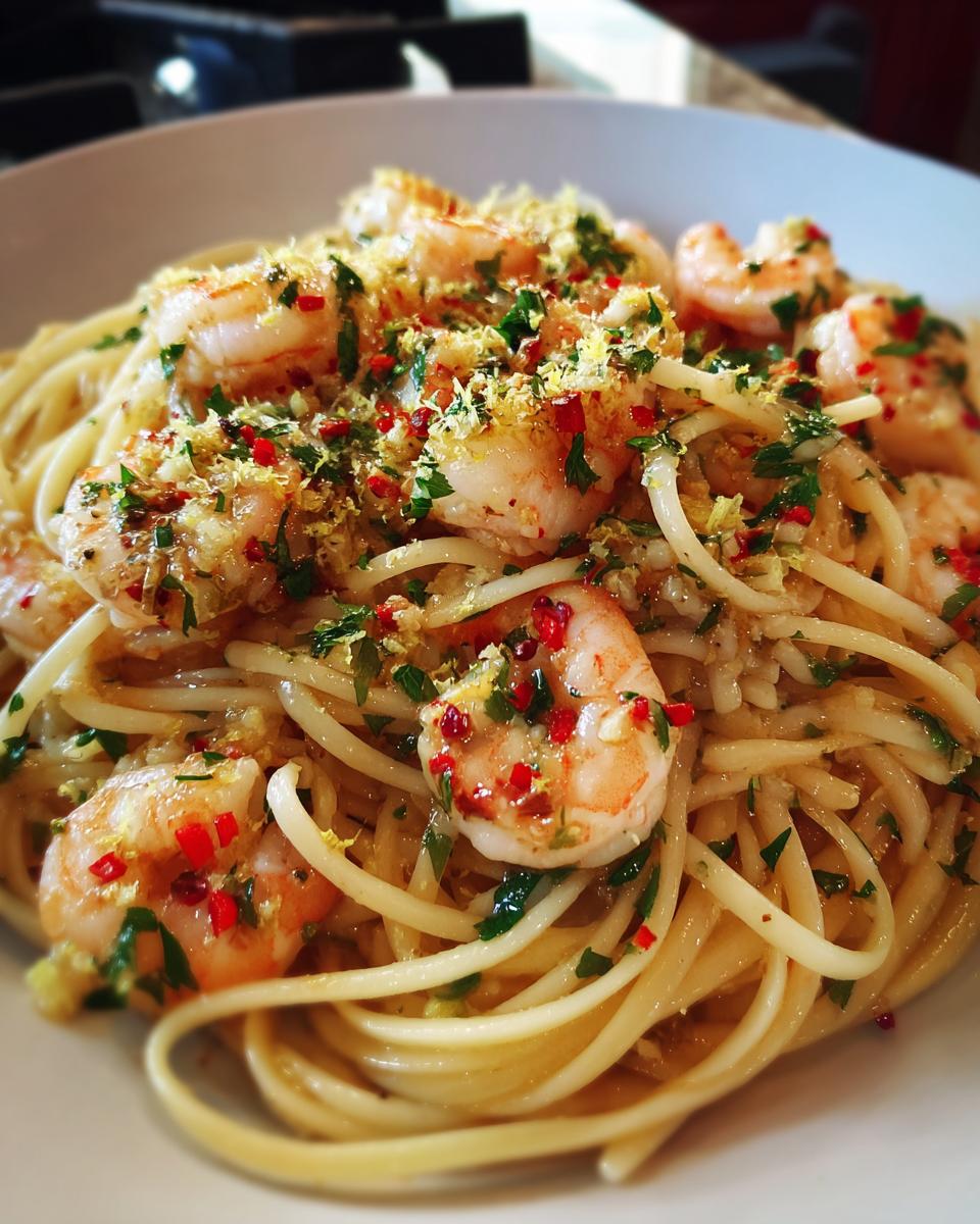 Classic Shrimp Scampi Pasta - detail 3