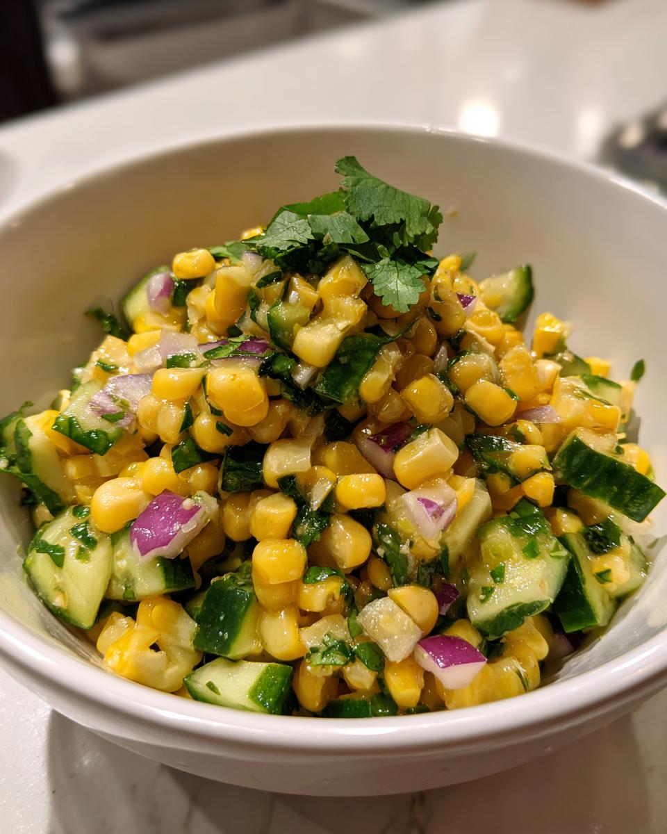 Corn Cucumber Salad - detail 1