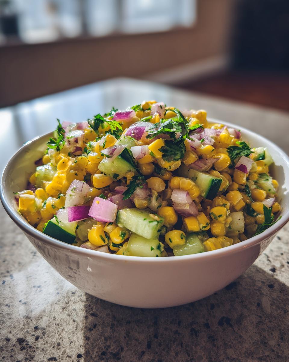 Corn Cucumber Salad - detail 2