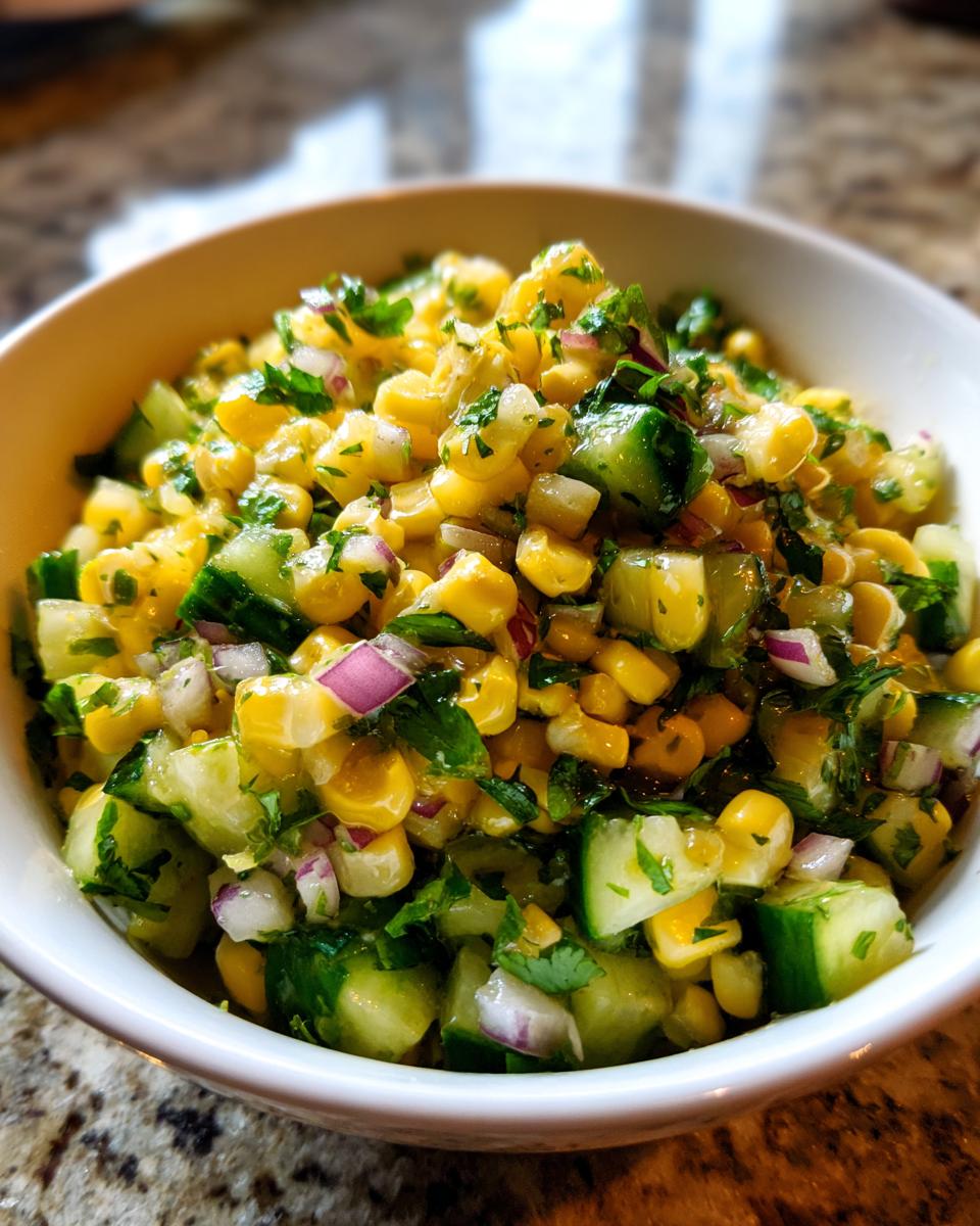 Corn Cucumber Salad - detail 3