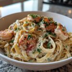 Creamy Cajun Shrimp Alfredo Pasta