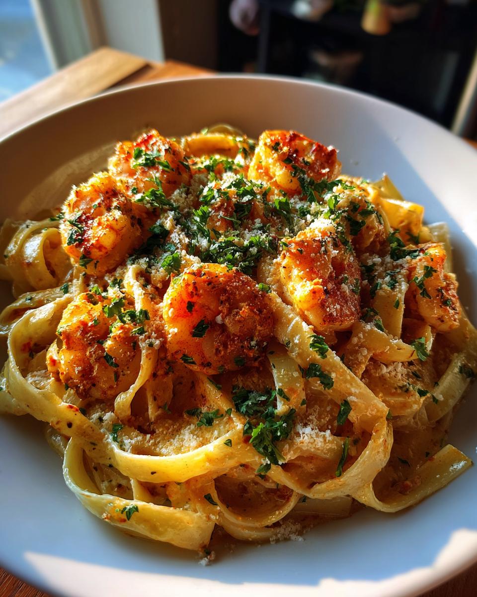 Creamy Cajun Shrimp Pasta - detail 2
