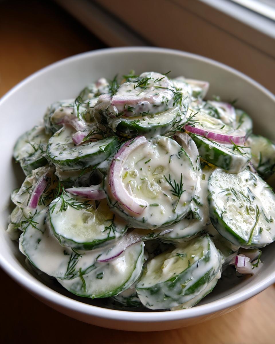 Creamy Cucumber Salad - detail 1