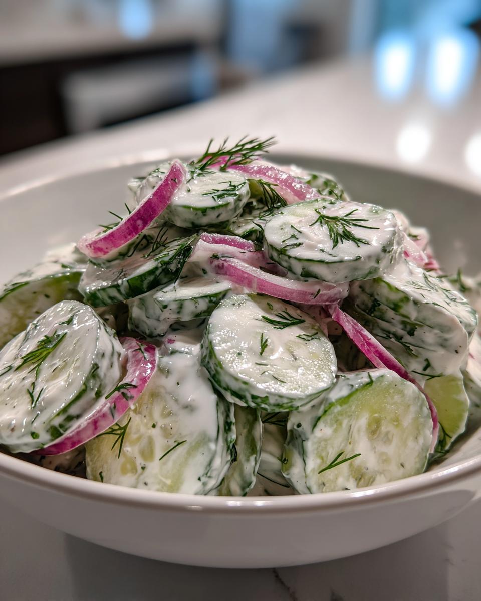 Creamy Cucumber Salad - detail 2