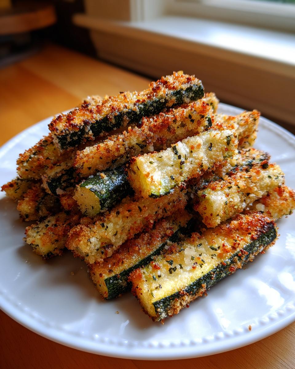 Crispy Baked Zucchini Fries - detail 2