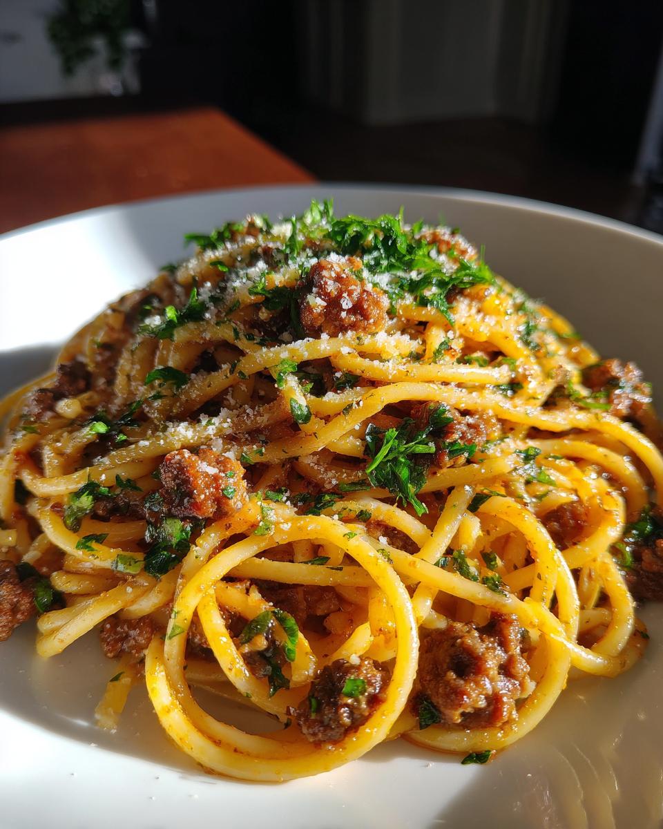 Garlic Beef Pasta - detail 1
